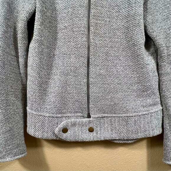 291 Venice Womens Full Zip Gray Moto Sweater Jacket Size 2 - Picture 4 of 12